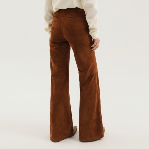 1989 STUDIO Corduroy flared leather pants - Img 2