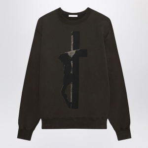 1989 STUDIO crew-neck Cross dark brown