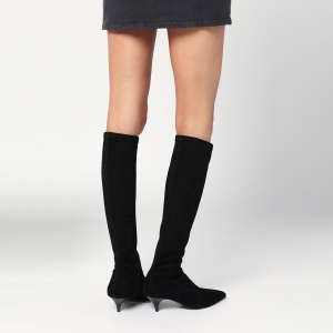 A.EMERY The Oscar Boots neri in suede - Img 2