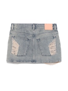 Acne Studios Macaria distressed denim miniskirt - Img 2