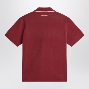 adidas by Wales Bonner Bordeaux polo shirt in cotton blend - Img 2