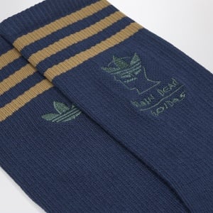 adidas x Brain Dead Blue socks with logo - Img 2