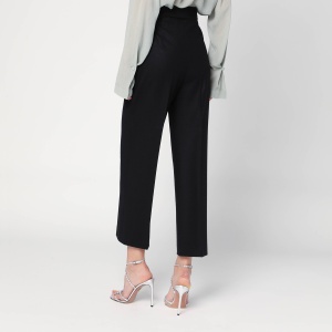 Alberta Ferretti Black wool-blend trousers - Img 2
