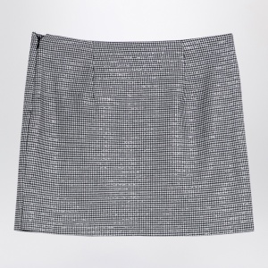 Alessandra Rich Black wool mini skirt with darts - Img 2