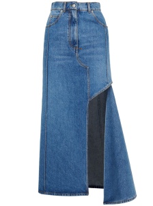 Alexander McQueen denim midi skirt - Img 1