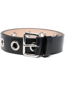 Alexander McQueen Eyelets leather belt