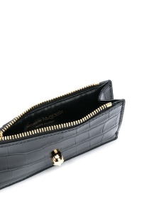 Alexander McQueen Skull zipped leather card case - Img 3