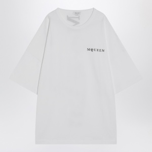 Alexander McQueen White oversized t-shirt with logo