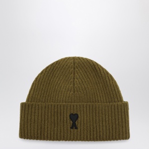 Ami Paris Ami de Coeur bronze wool hat