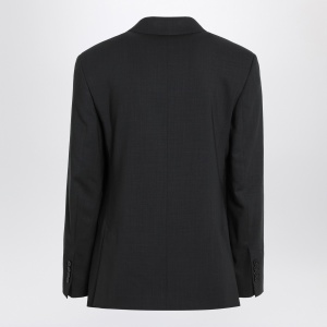 Ami Paris Anthracite grey double-breasted wool jacket - Img 2
