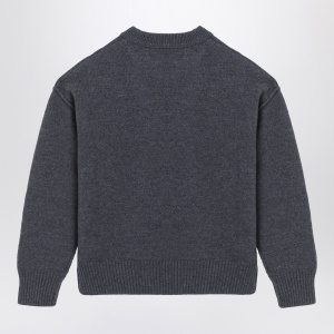 Ami Paris Dark grey Ami De Coeur sweater - Img 2