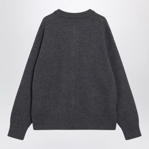 Ami Paris Grey Ami De Coeur cardigan - Img 2