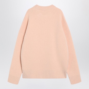 Ami Paris Powder pink wool blend sweater Ami De Coeur - Img 2