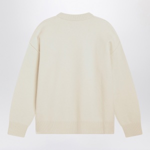 Ami Paris White Ami De Coeur sweater - Img 2