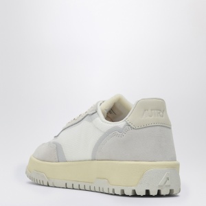AUTRY White/grey leather and mesh low CLC trainer - Img 2
