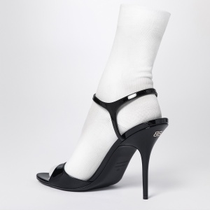 Balenciaga Avenue Sock black sandal in patent leather and mesh - Img 2