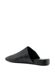 Balenciaga debossed-logo leather mules - Img 3