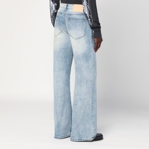 Basketcase Gallery Wide-leg light blue washed jeans - Img 2
