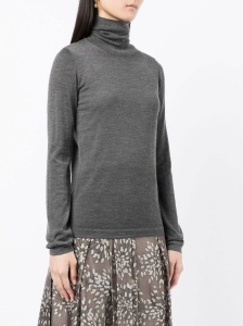 Brunello Cucinelli Cashmere and silk turtleneck sweater - Img 2