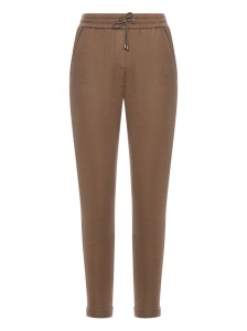 Brunello Cucinelli Cotton And Silk Blend Trousers