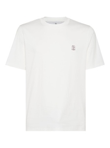 Brunello Cucinelli Cotton jersey crew neck T-shirt with logo