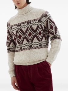 Brunello Cucinelli jacquard turtleneck sweater - Img 2