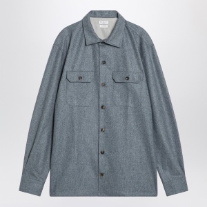 Brunello Cucinelli Shirt grey cloud in wool