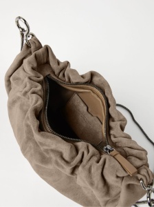 Brunello Cucinelli Suede Brioche Hobo bag - Img 3