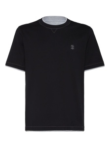 Brunello Cucinelli T-shirts and Polos Blue