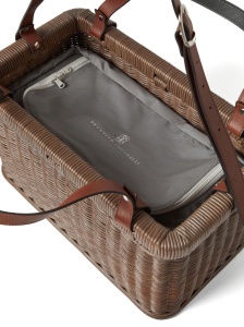 Brunello Cucinelli Wicker basket bag - Img 4