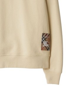 Burberry Cotton sweatshirt with Check label - Img 3
