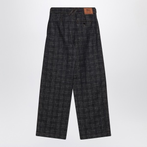 Burberry Indigo jeans in Check pattern denim - Img 2