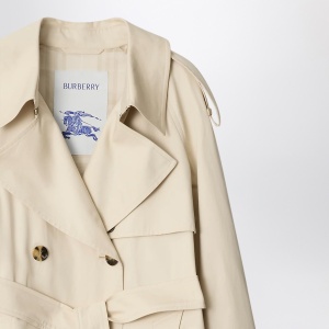Burberry Light beige cotton Fitzrovia trench coat - Img 2