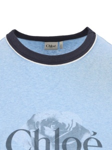Chloé Chloè T-shirts and Polos Blue - Img 4