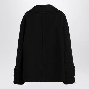 Chloé Double-breasted black coat in wool blend - Img 2