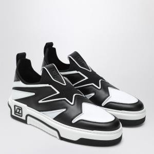 Christian Louboutin Astroflash black leather and textile sneakers - Img 2