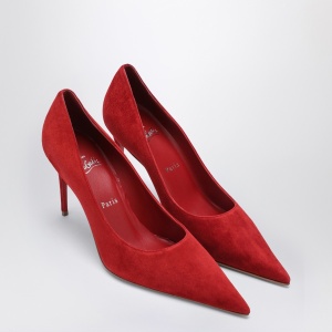 Christian Louboutin Fever red veau velours Miss Z Pumps - Img 2