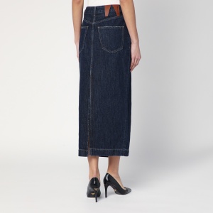 DARKPARK Dark blue Erika denim skirt - Img 2