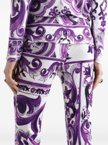 Dolce & Gabbana Maiolica print trousers - Img 3