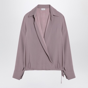 Dries Van Noten Pink viscose blend drawstring shirt