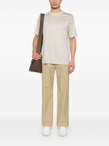 Emporio Armani ASV jersey-Lyocell blend T-shirt with embroidery - Img 2