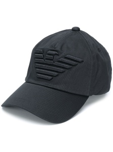 Emporio Armani Baseball cap with embroidered oversized eagle - Img 1