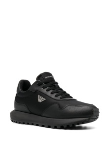Emporio Armani chunky sole leather sneakers - Img 3