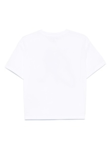 Emporio Armani Cotton jersey T-shirt with maxi lurex logo - Img 2