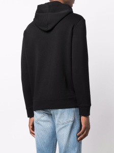 Emporio Armani Hooded sweatshirt with micro logo patch - Img 2