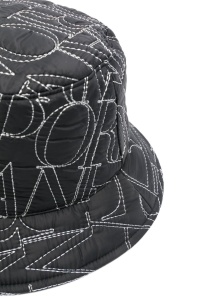 Emporio Armani Logo-embroidered quilted bucket hat - Img 2