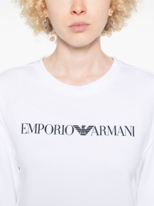 Emporio Armani logo-print organic-cotton Sweatshirt - Img 3