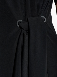 Emporio Armani midi dress with waist knot - Img 3