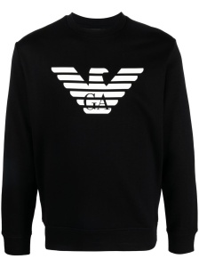 Emporio Armani Modal-blend sweatshirt with logo print