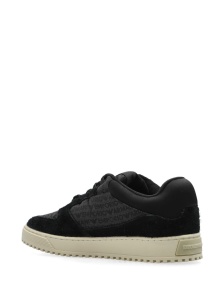 Emporio Armani Sneakers in jacquard fabric with logo lettering and suede - Img 4